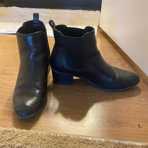 Black ankle booties